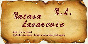 Nataša Lašarević vizit kartica